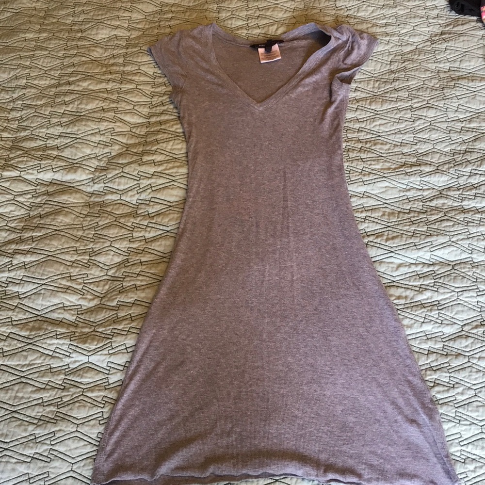 Gray T-shirt dress